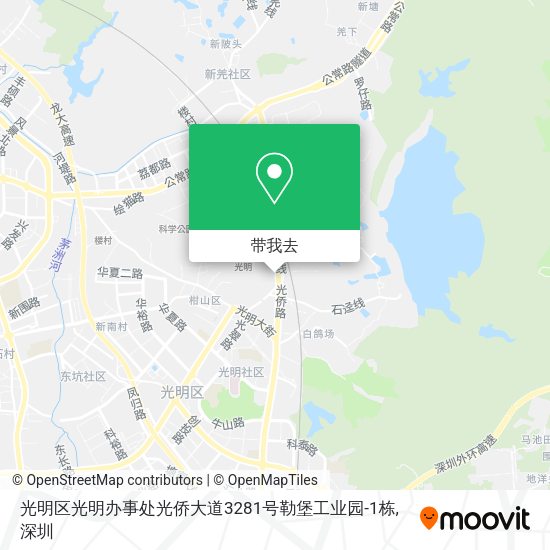 光明区光明办事处光侨大道3281号勒堡工业园-1栋地图