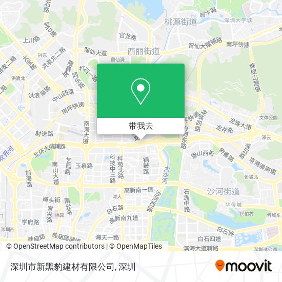 深圳市新黑豹建材有限公司地图