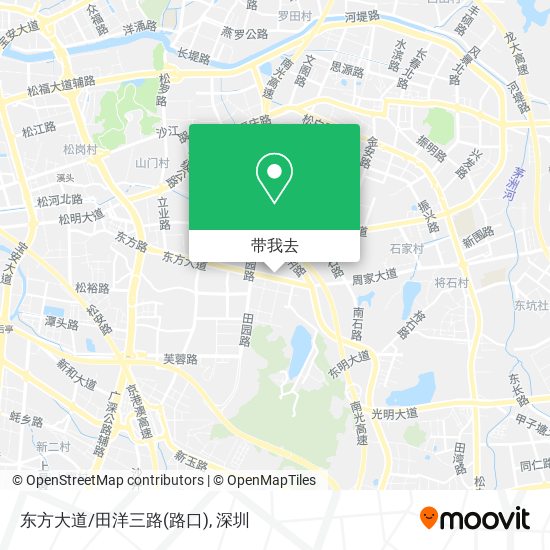 东方大道/田洋三路(路口)地图