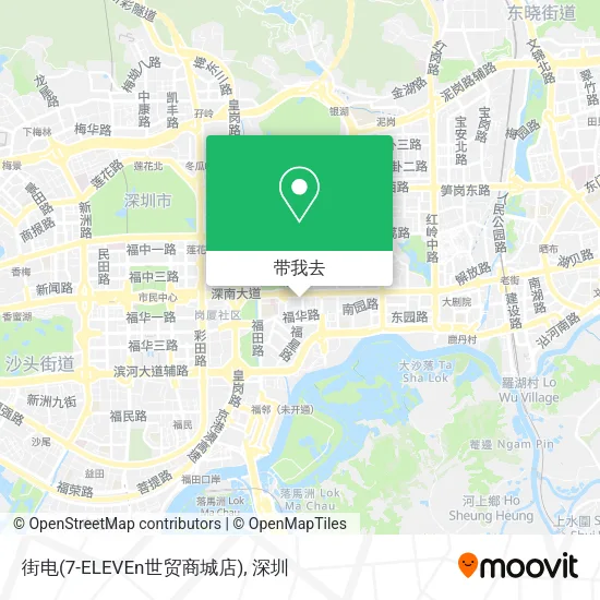 街电(7-ELEVEn世贸商城店)地图