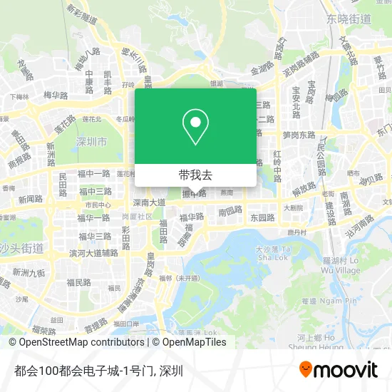 都会100都会电子城-1号门地图