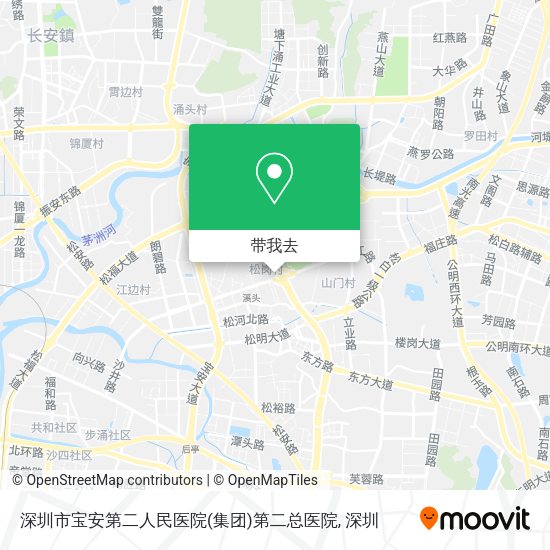 深圳市宝安第二人民医院(集团)第二总医院地图