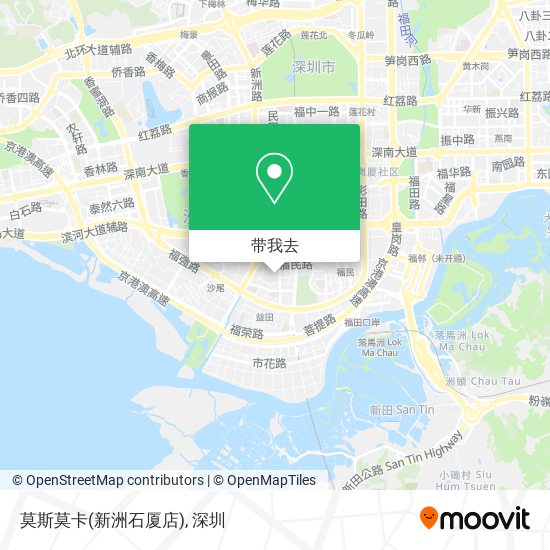 莫斯莫卡(新洲石厦店)地图