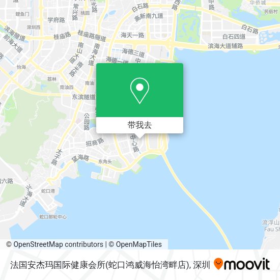 法国安杰玛国际健康会所(蛇口鸿威海怡湾畔店)地图