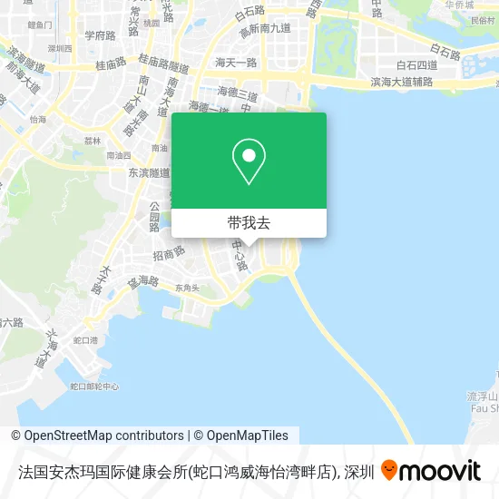 法国安杰玛国际健康会所(蛇口鸿威海怡湾畔店)地图