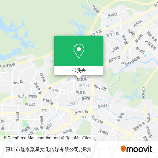 深圳市隆泰聚星文化传媒有限公司地图