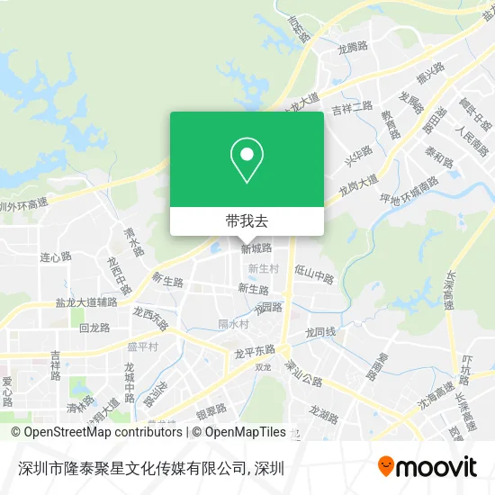 深圳市隆泰聚星文化传媒有限公司地图