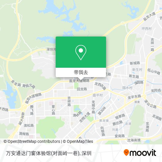 万安通达门窗体验馆(对面岭一巷)地图