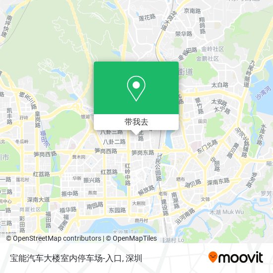 宝能汽车大楼室内停车场-入口地图