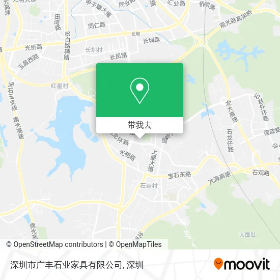 深圳市广丰石业家具有限公司地图