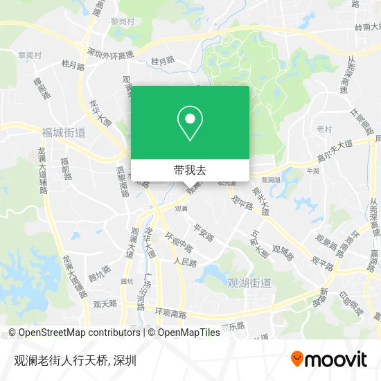 观澜老街人行天桥地图