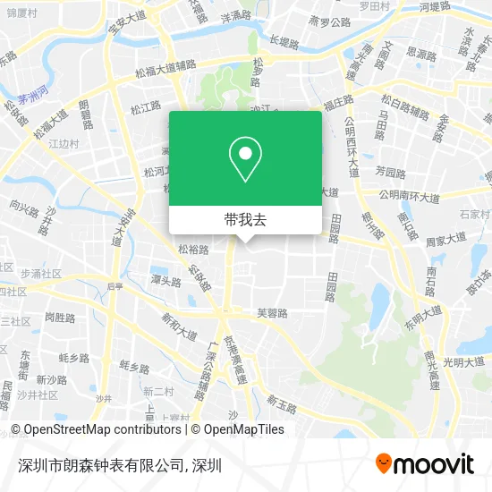 深圳市朗森钟表有限公司地图