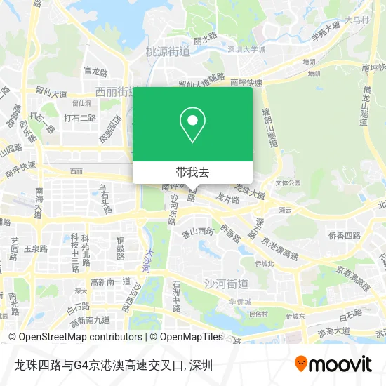 龙珠四路与G4京港澳高速交叉口地图
