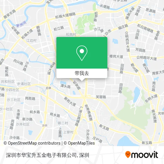深圳市华宝升五金电子有限公司地图