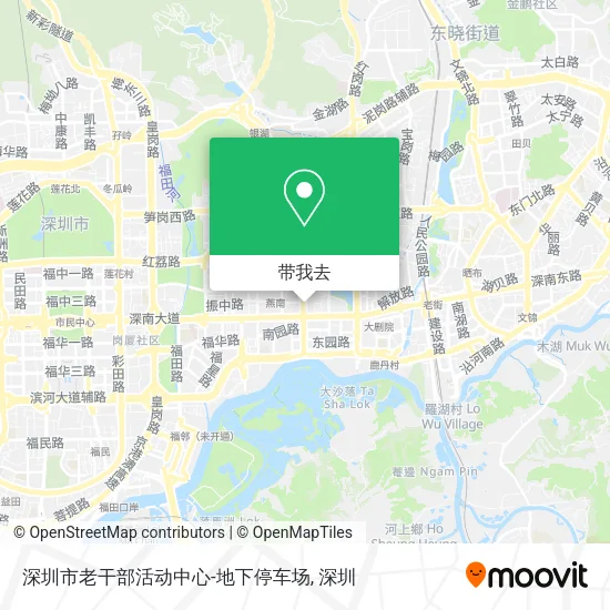 深圳市老干部活动中心-地下停车场地图