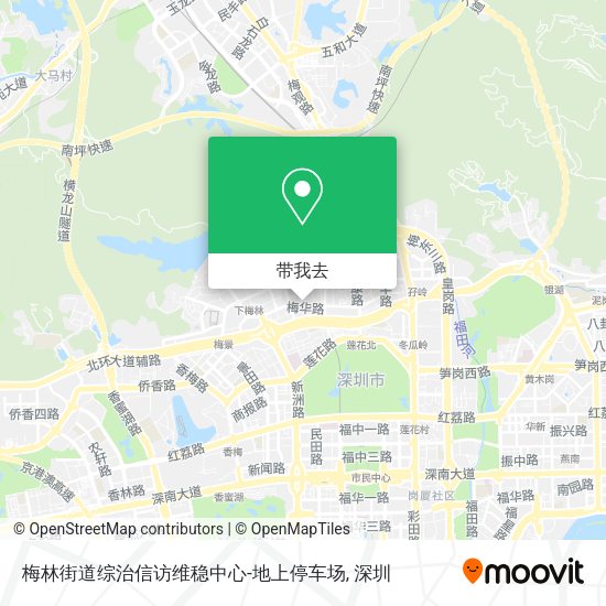 梅林街道综治信访维稳中心-地上停车场地图