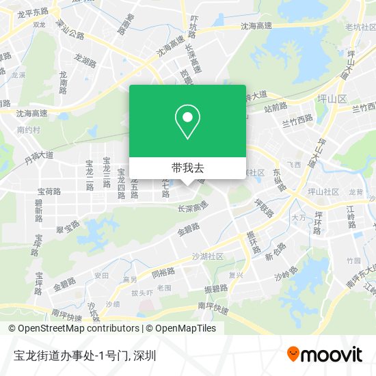 宝龙街道办事处-1号门地图
