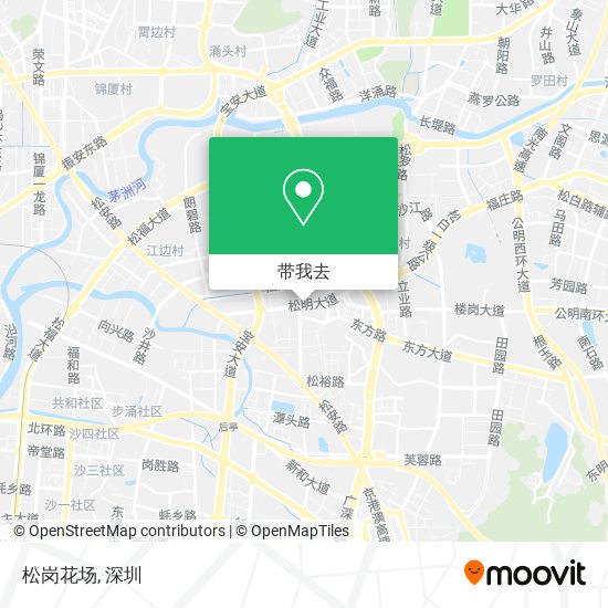 松岗花场地图
