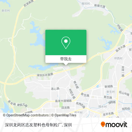 深圳龙岗区志友塑料色母制粒厂地图