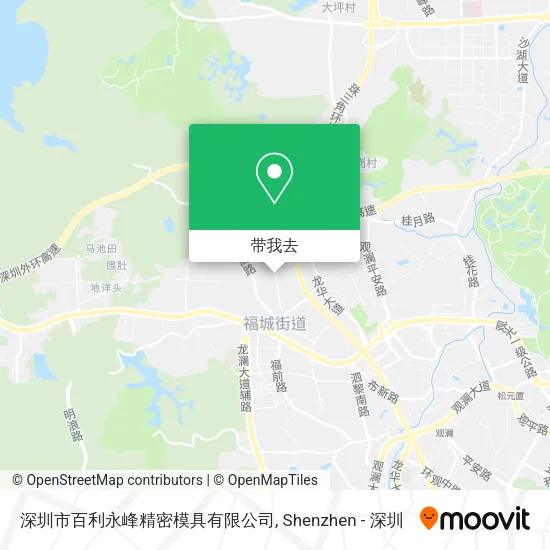 深圳市百利永峰精密模具有限公司地图