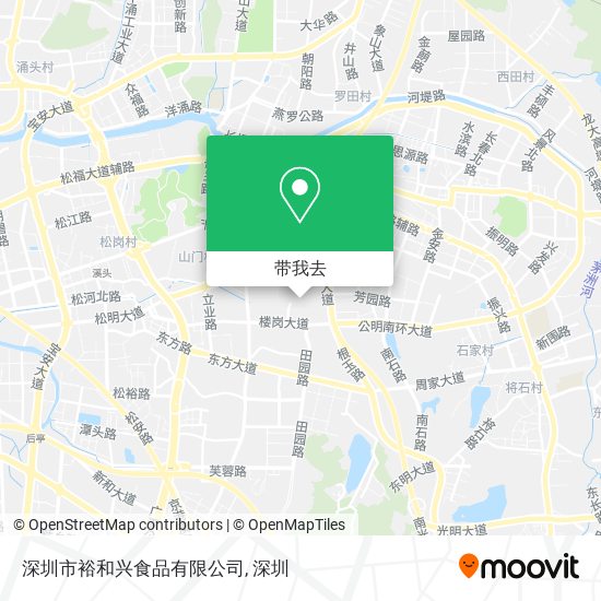 深圳市裕和兴食品有限公司地图