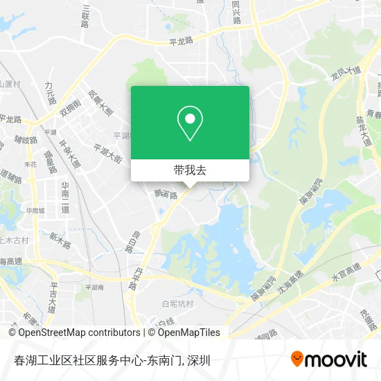 春湖工业区社区服务中心-东南门地图
