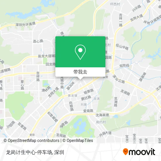 龙岗计生中心-停车场地图