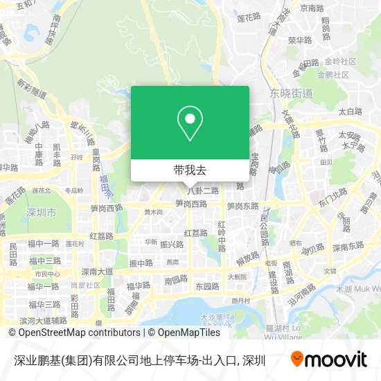 深业鹏基(集团)有限公司地上停车场-出入口地图
