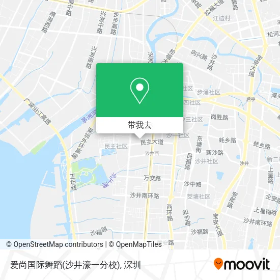 爱尚国际舞蹈(沙井濠一分校)地图