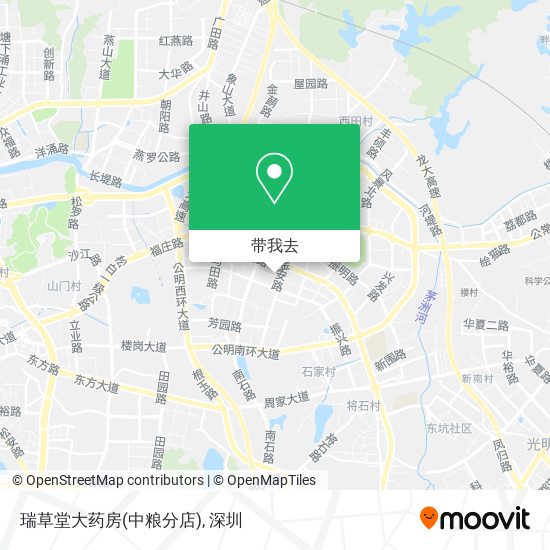 瑞草堂大药房(中粮分店)地图