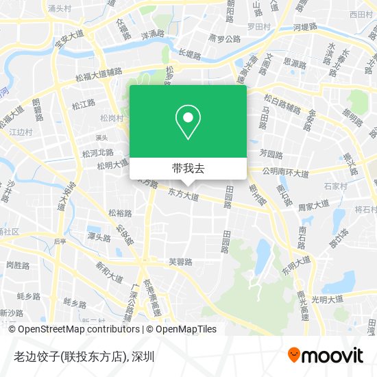 老边饺子(联投东方店)地图