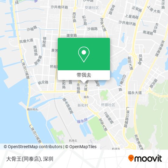 大骨王(同泰店)地图