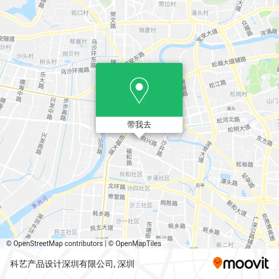 科艺产品设计深圳有限公司地图