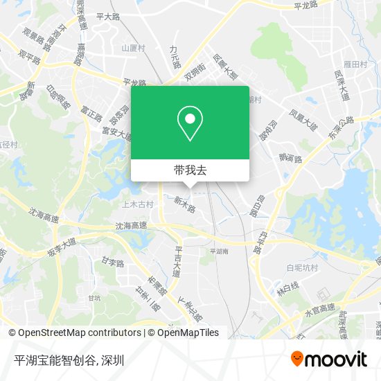 平湖宝能智创谷地图