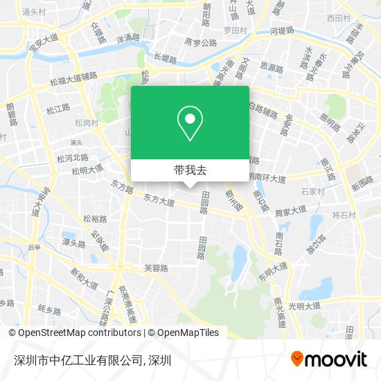 深圳市中亿工业有限公司地图
