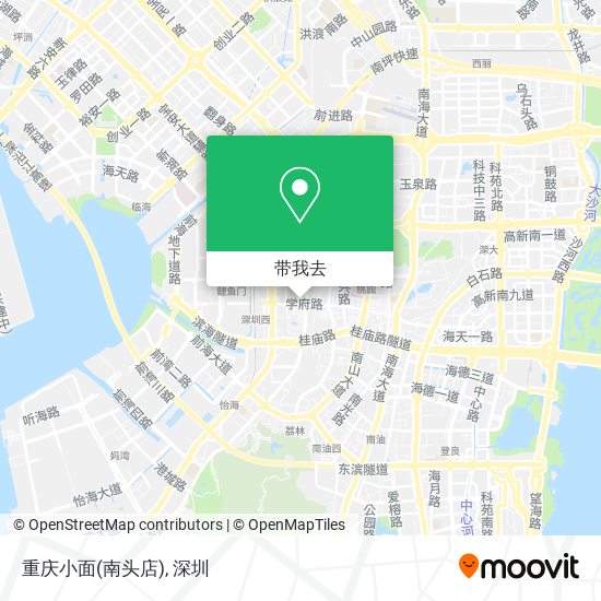 重庆小面(南头店)地图