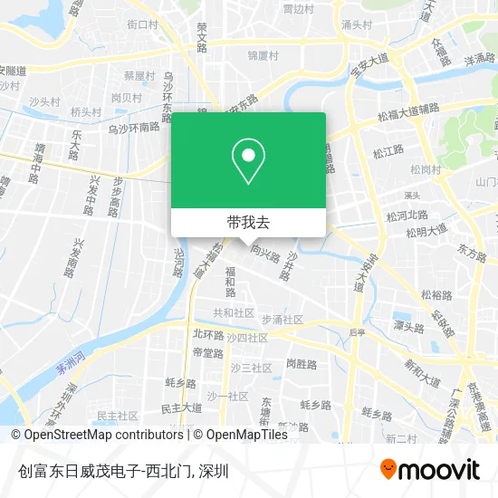 创富东日威茂电子-西北门地图