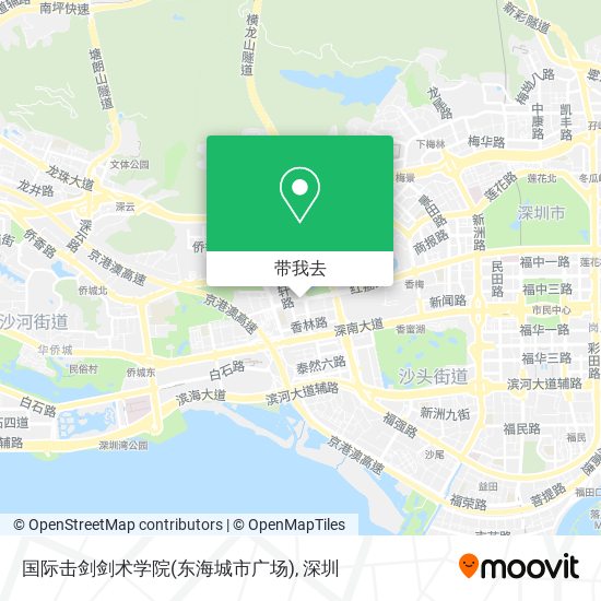 国际击剑剑术学院(东海城市广场)地图