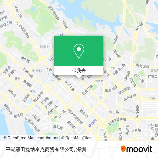 平湖黑田捷纳泰克商贸有限公司地图