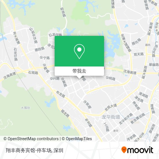 翔丰商务宾馆-停车场地图