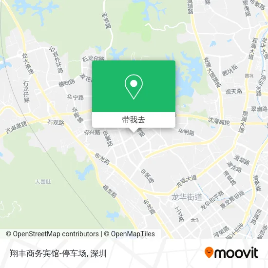翔丰商务宾馆-停车场地图