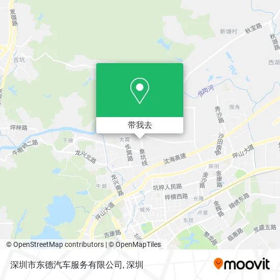 深圳市东德汽车服务有限公司地图