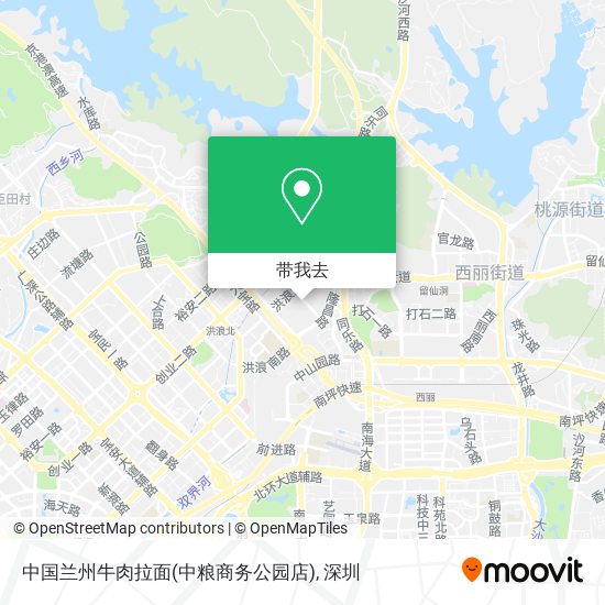 中国兰州牛肉拉面(中粮商务公园店)地图