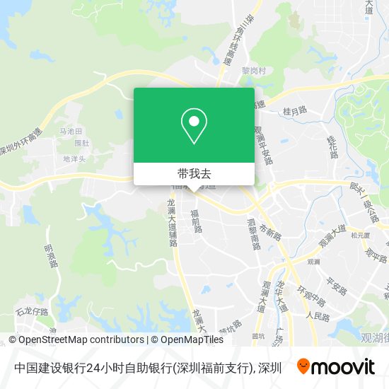 中国建设银行24小时自助银行(深圳福前支行)地图
