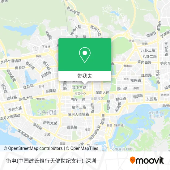 街电(中国建设银行天健世纪支行)地图