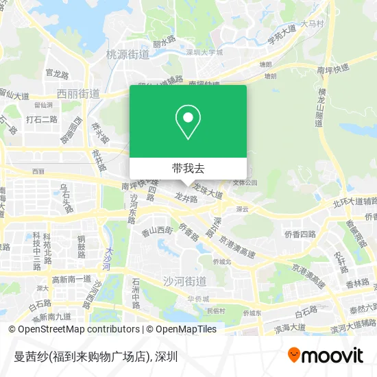曼茜纱(福到来购物广场店)地图