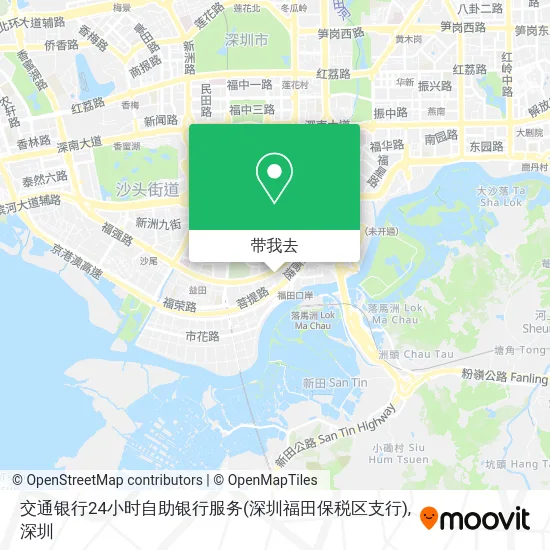 交通银行24小时自助银行服务(深圳福田保税区支行)地图