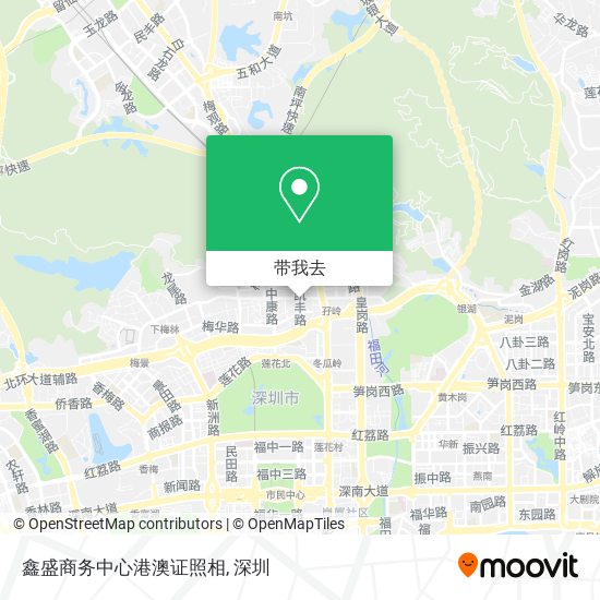 鑫盛商务中心港澳证照相地图