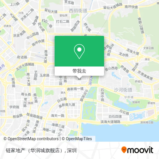 链家地产（华润城旗舰店）地图