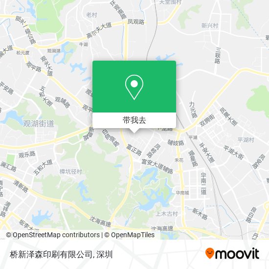 桥新泽森印刷有限公司地图